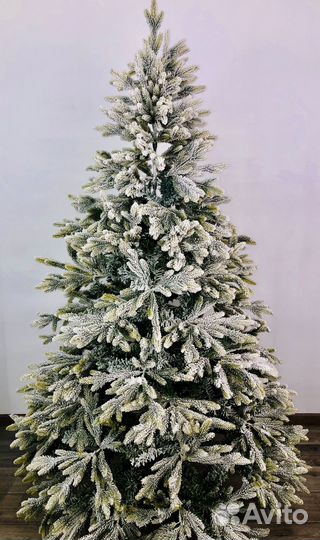 Елка искусственная заснеженная литая + пвх