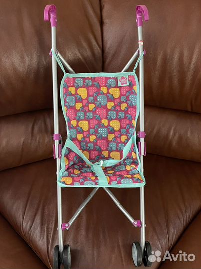 Коляска трость с мягкой поющей игрушкой