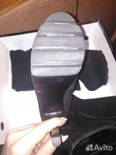 Сапоги натуральная замша (велюр)