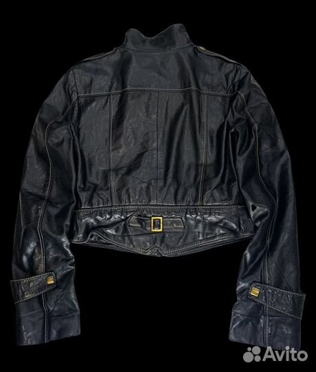 Винтажная кожаная куртка jaded london type y2k