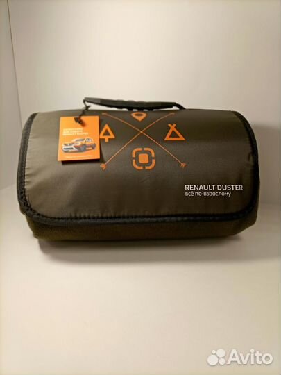 Плед зеленый с ручкой Duster