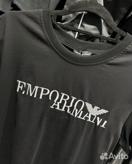 Футболки Emporio Armani Мужские Хлопок