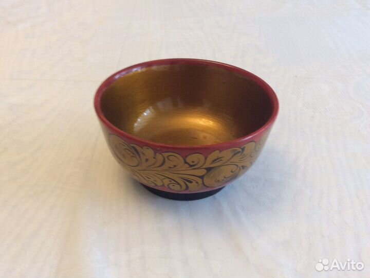 Хохлома СССР чашки миски тарелки днрево