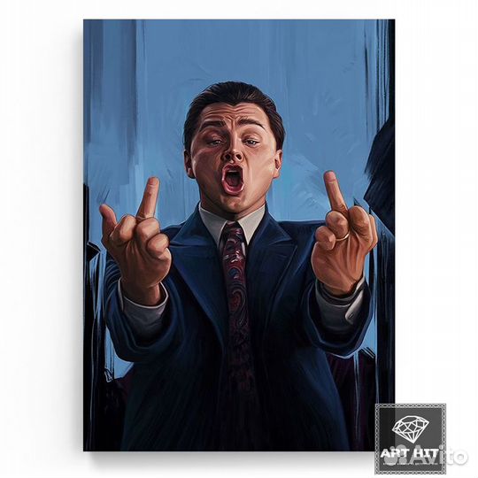 Картина на холсте Волк с Уолл-стрит