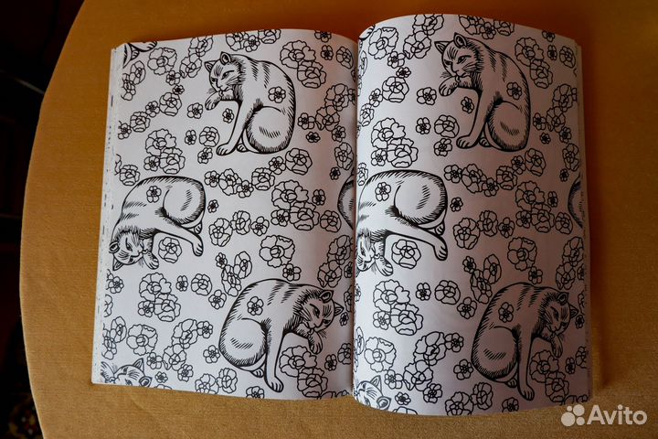 Кототерапия. Раскраска-антистресс