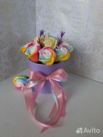 Розы из мыла