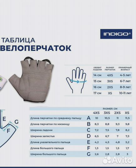 Перчатки для велосипеда