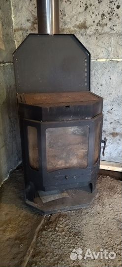 Печь камин на дровах бу