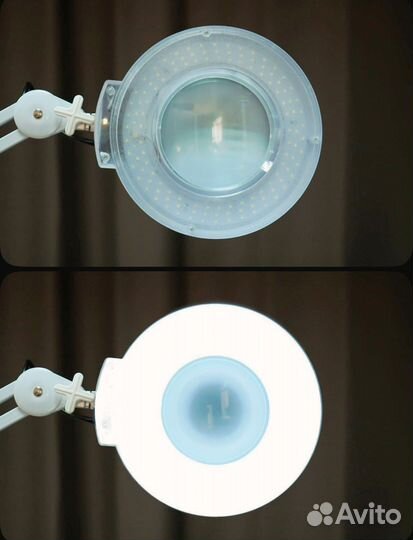 Лампа лупа напольная. Б/у