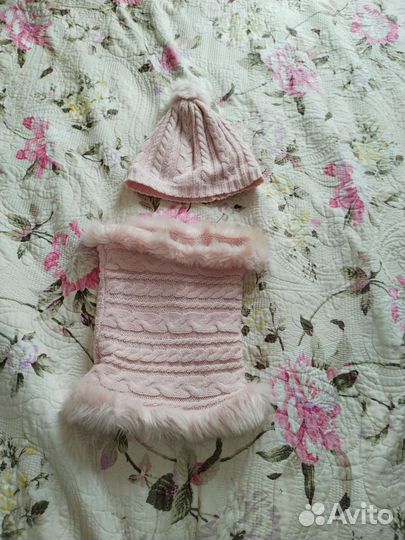 Шапка и шарфик для детей