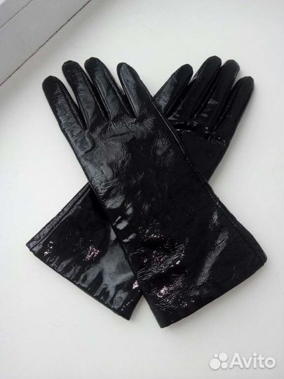 Перчатки женские кожа