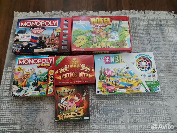 Детские настольные игры пакетом