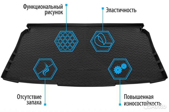 Коврик багажника Subaru Forester без сабвуфера 18