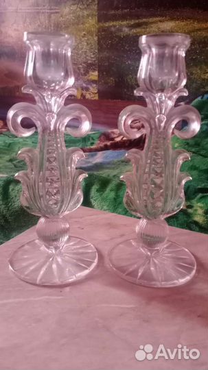 Хрустальные подсвечники