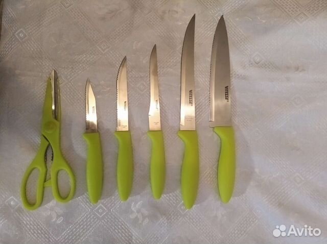 Набор кухонных ножей с подставкой vitess