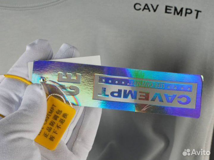 Лонгслив серый Cav Empt базовый