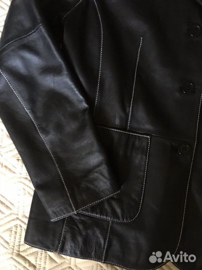 Пиджак женский кожа