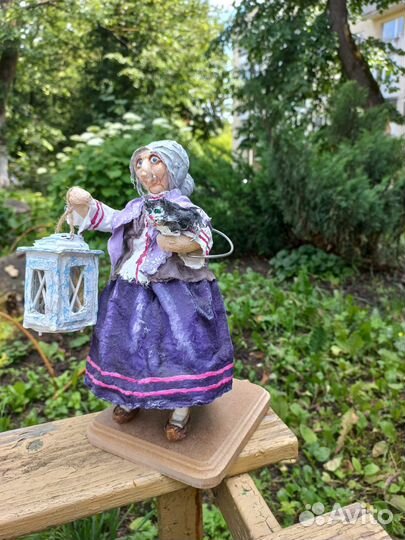 Кукла из ваты, ручная работа