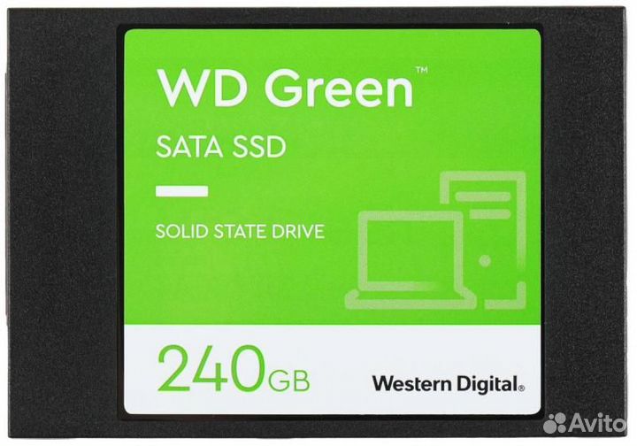 SSD жесткий диск WD Green WDS240G3G0A 240гб, 2.5