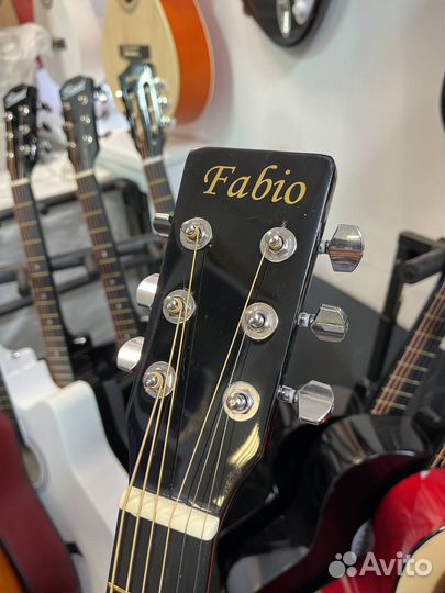 Акустическая Гитара Fabio SA Черная глянцевая