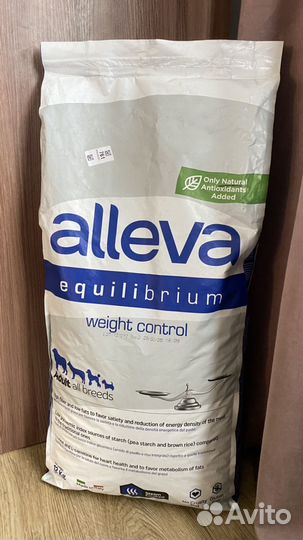 Корм Alleva контроль веса для собак 12кг