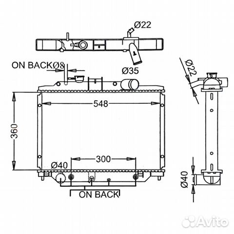 Радиатор nissan march 97-02 NI-0117-16-K (GSP)