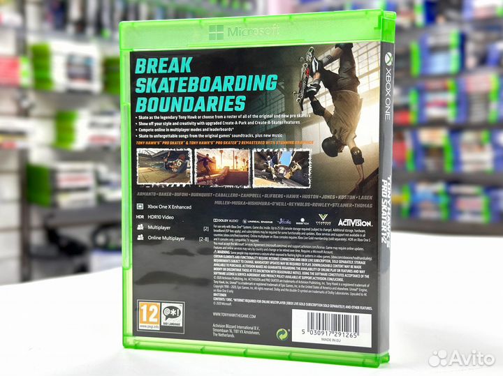 Tony Hawk’s Pro Skater 1+2 (Xbox) Б/У