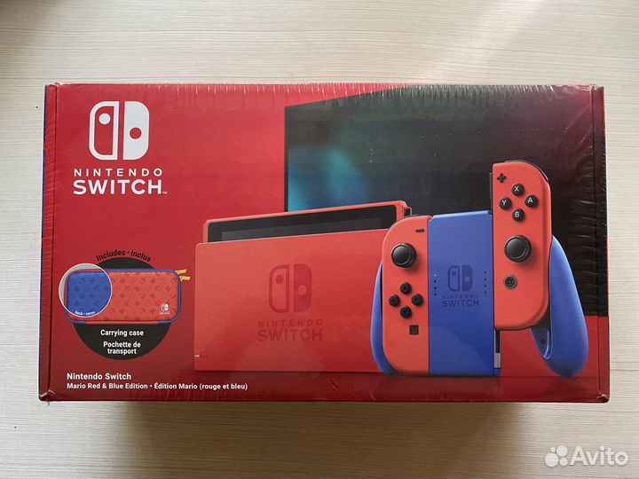 Новая Nintendo Switch rev.2 Mario Red&Blue (Рст)