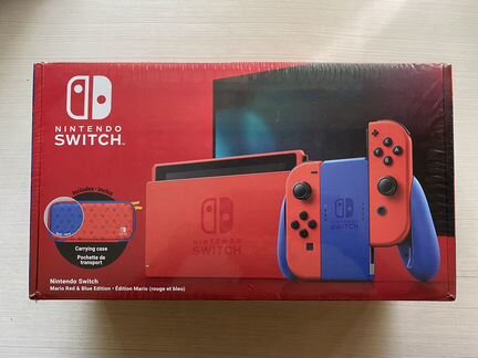Новая Nintendo Switch rev.2 Mario Red&Blue (Рст)