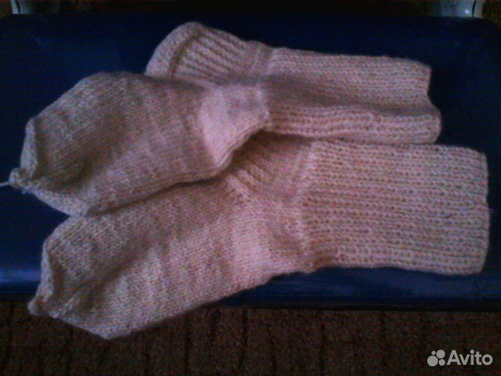 Носки вязанные (шерстяные) новые L-22см по стопе