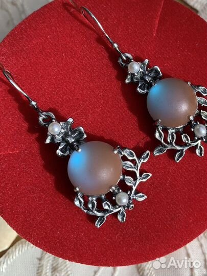 Серьги Сапфириты Серебро