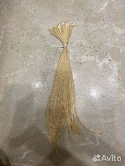 Волосы для наращивания премиум блонд