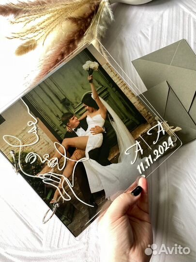 Книга пожеланий на свадьбу / Акриловая