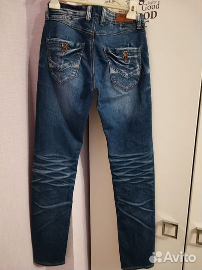 Джинсы на подростка 14 -15 лет, хлопок, узкие