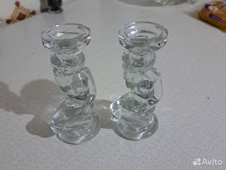 Подсвечник хрустальный СССР