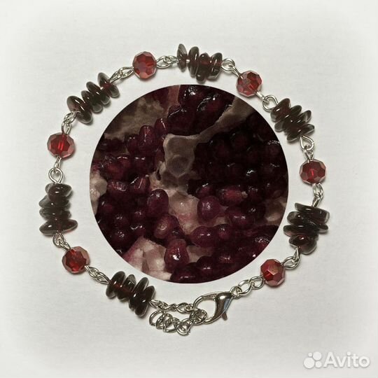 Браслет гранатовый