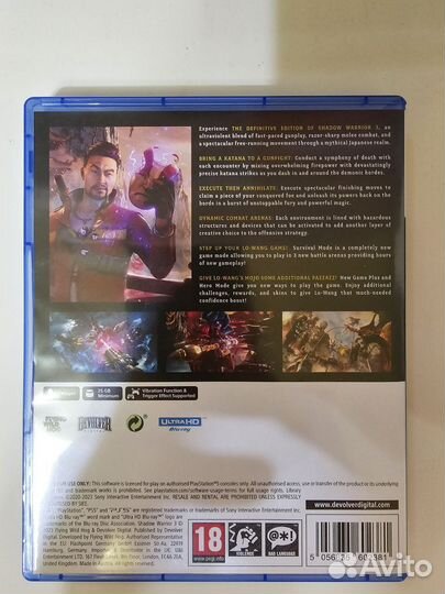 Игра для ps5 Shadow warrior 3