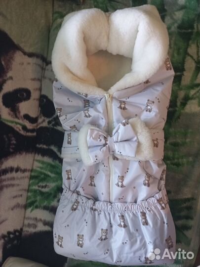 Конверт одеяло на выписку зима