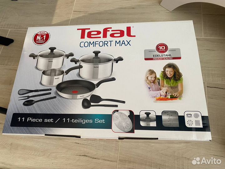 Набор кастрюль новый tefal