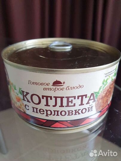 Котлета с перловкой