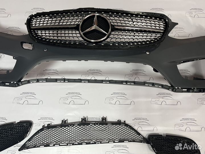 Передний бампер Mercedes W212 AMG рест в сборе