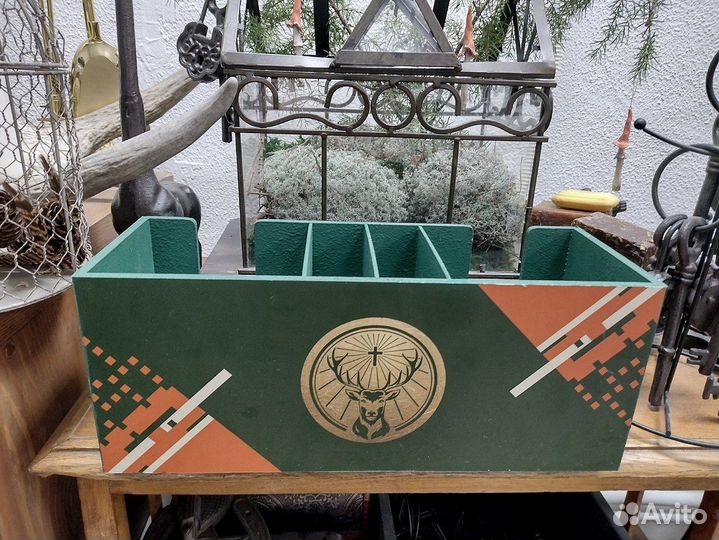 Подставка для столовых приборов. Бронь