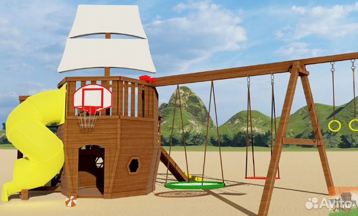 Детская площадка для игры на даче