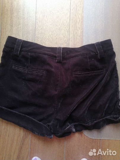Шорты из бархата