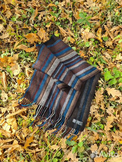 Полосатый шарф из шерсти и кашемира