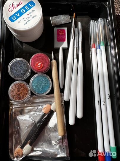 Лампа LED quick для ногтей плюс аксессуары