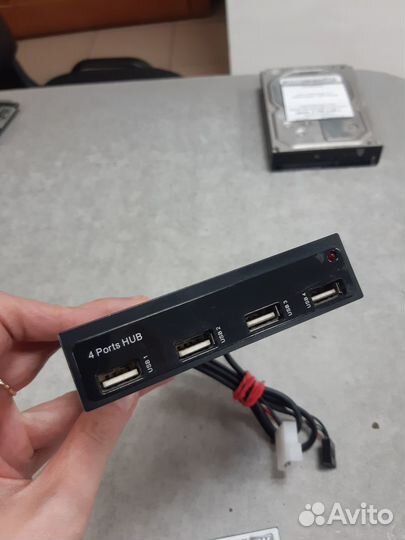 Разветвитель В корпус USB 2.0 HUB 4port 3.5