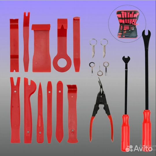 Съемники обшивки салона, пистонов, клипс для авто