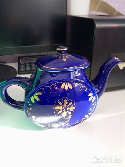 Чайник заварочный кобальт, гжель СССР