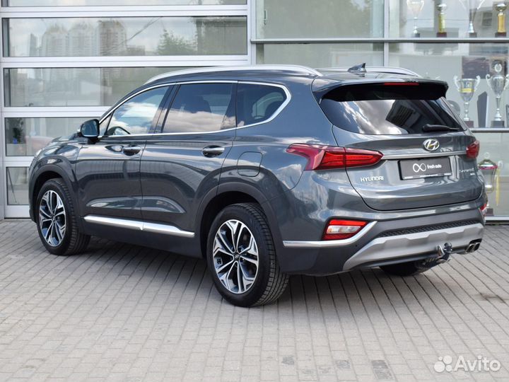 Hyundai Santa Fe 2.2 AT, 2019, 60 147 км